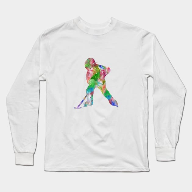 Ringette player Long Sleeve T-Shirt by RosaliArt